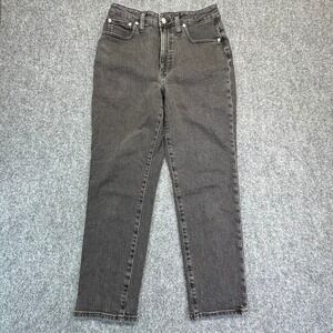 Madewell Jeans Womens 29 Black The Curvy Perfect Vintage Jean NA883 Lunar Wash